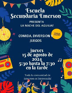 Emerson\'s Eagle Night / Noche del Aguila de escuela Emerson
